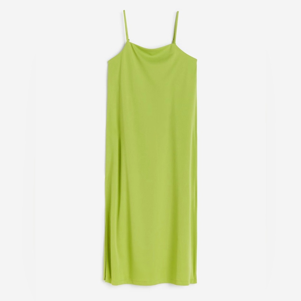 H&M Light Green Neon Dress Size M